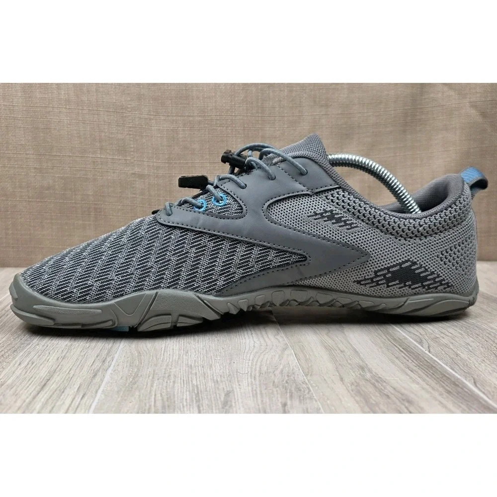 WateLves Men's Water Shoes Gray Quick-Dry Barefoot Aqua Socks Size EU 42 US 9